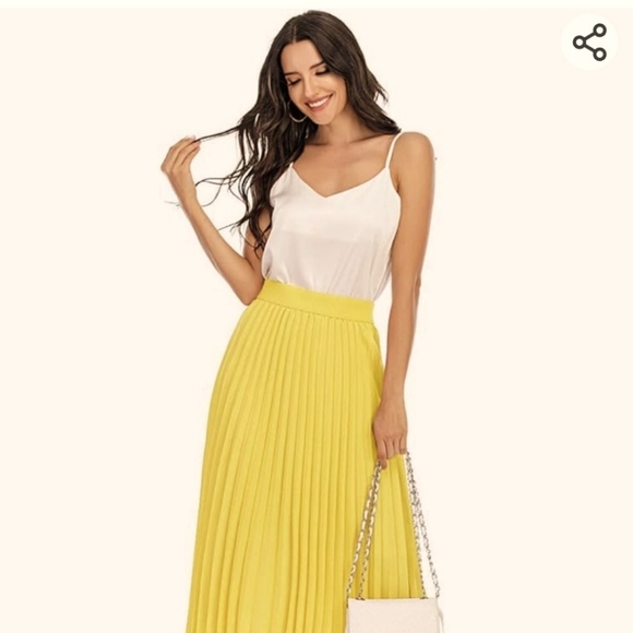 Madison Dresses & Skirts - Madison  hi low pleated chiffon skirt sz 3X NWT *P